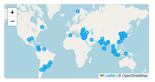 World Explorer visited countries preview